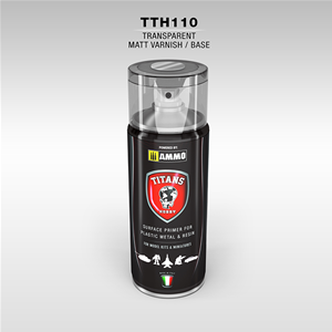 TITANS HOBBY: Vernice/base Opacizzante Trasparente - 400ml Spray per plastica, metallo e resina